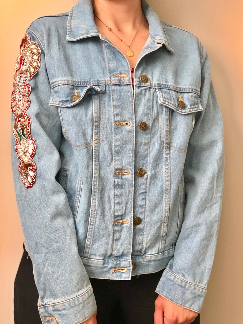 Denim Jacket - Back Stunning Embroidery - Etsy