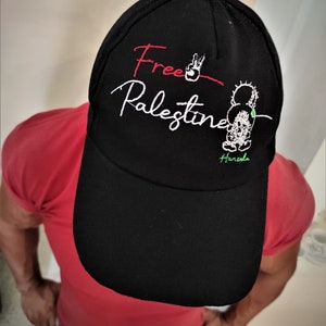 Free Palestine Embroidery Hat