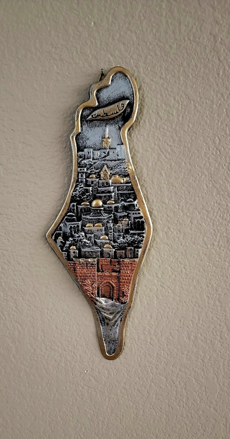 Palestine Map Wall Hanger Etsy
