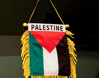Car Mirror Palestine Flag Hanger