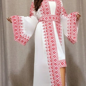 Palestinian short Dress &long Cape Dress (A 3 piece set)