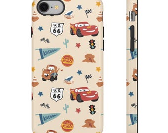 Cars Pattern Phone Case | Racing Design, Route 66