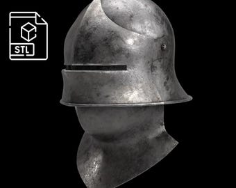 Visored Sallet - 15th Century [3D print file]