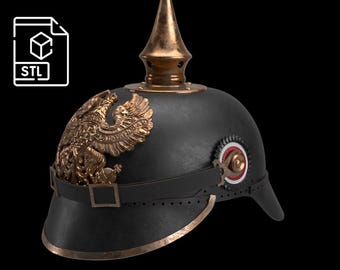 Pickelhaube M1895 - Prussian German [3D print file]