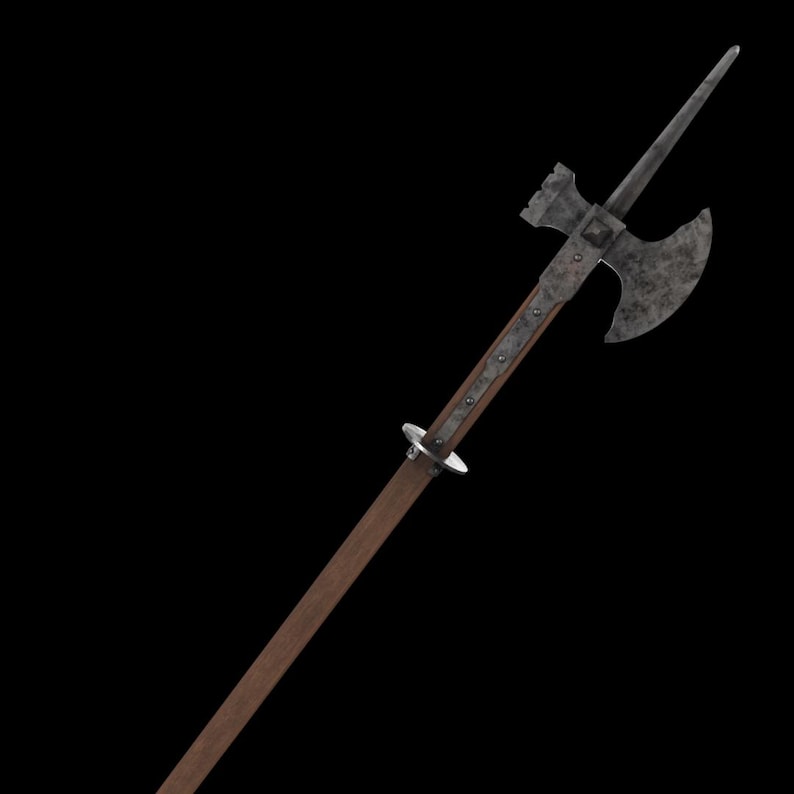 Poleaxe - 14e eeuw [3D-printbestand] afbeelding 7