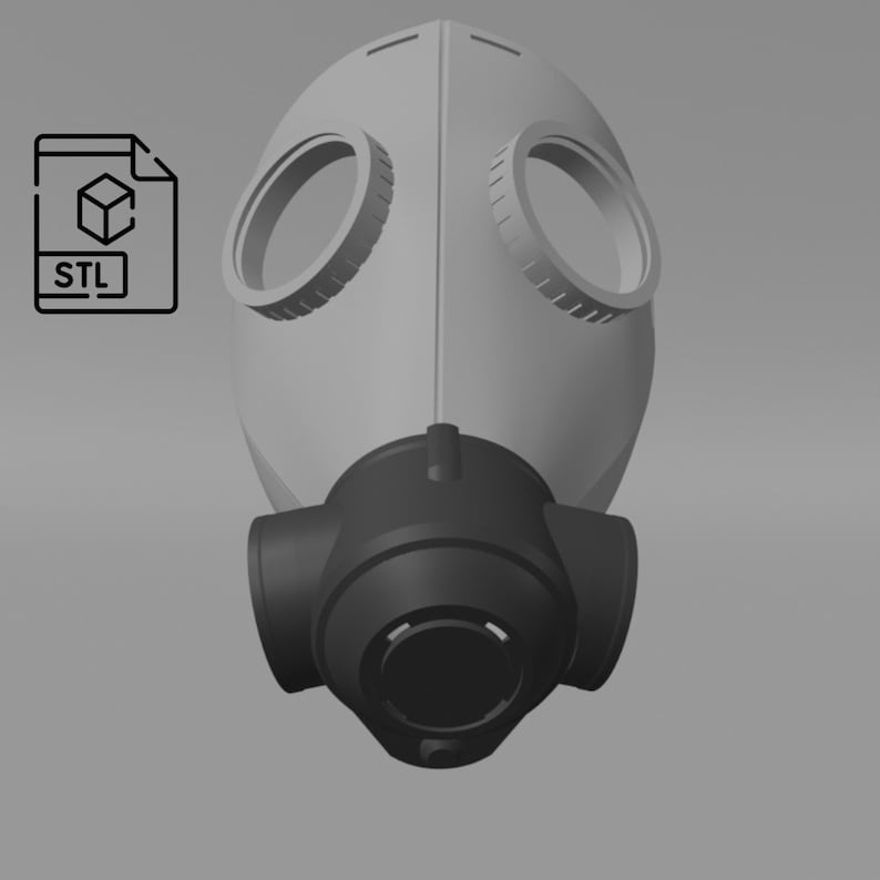 Korps Engineer Gasmask Addon [3D-utskriftsfil] bild 2