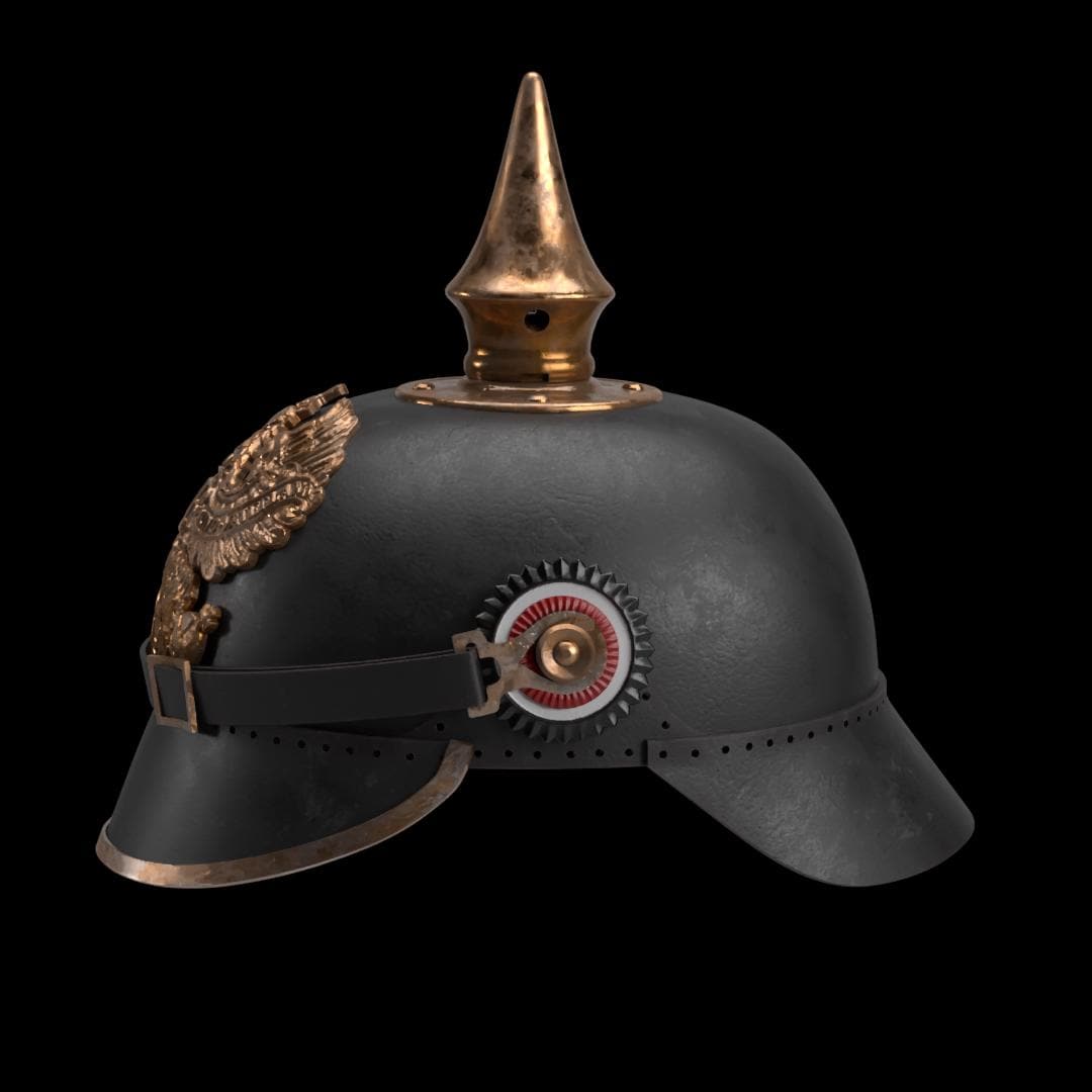 ピッケルハウベ M1895 - プロイセン・ドイツ [3Dプリントファイル