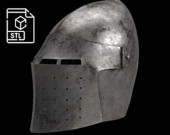 Spoleto Bascinet - 14th Century [3D print file]