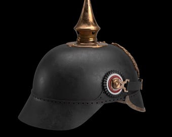 ピッケルハウベ M1895 - プロイセン・ドイツ [3Dプリントファイル