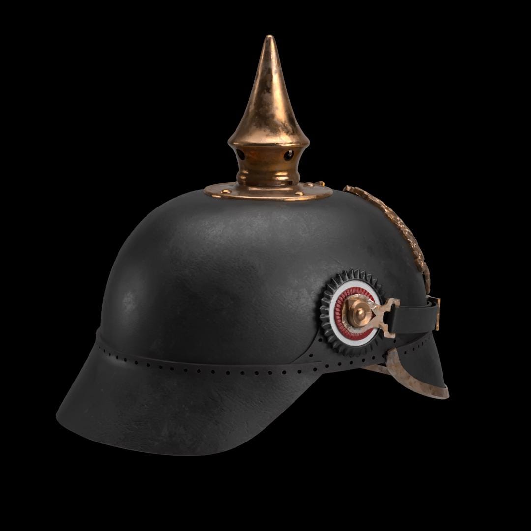 ピッケルハウベ M1895 - プロイセン・ドイツ [3Dプリントファイル
