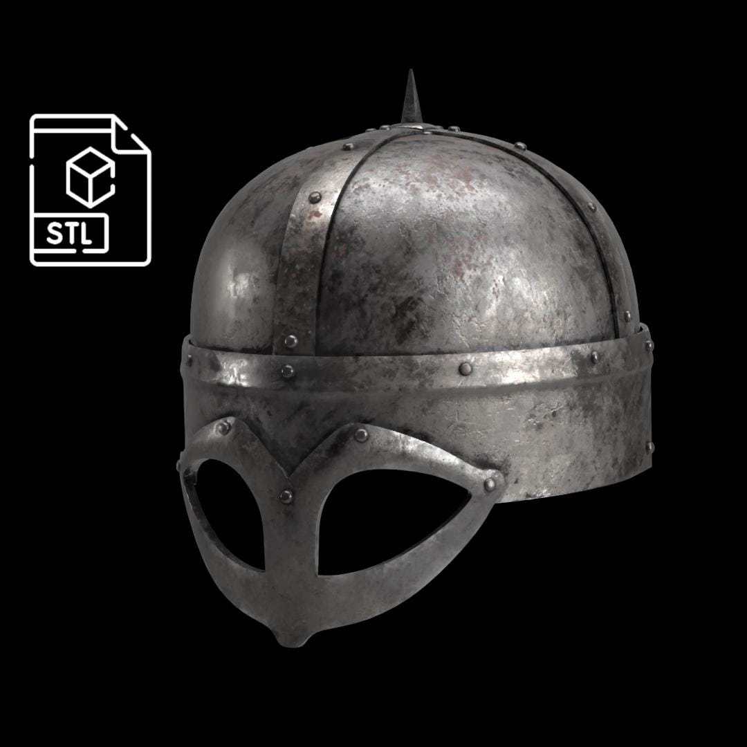Gjermundbu Viking Helmet - 10th Century [3D Print File] - Etsy