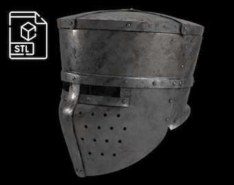 Pot Helmet - 12th Century [3D print file]