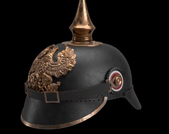 ピッケルハウベ M1895 - プロイセン・ドイツ軍 [3Dプリントファイル