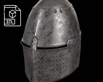 Greathelm - 14th Century [3D print file]
