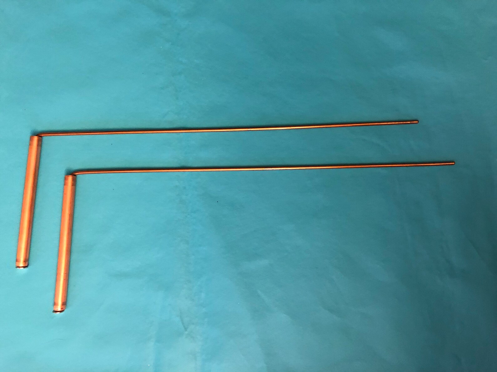 Copper Handle Dowsing Rods 18 Overall Length Etsy