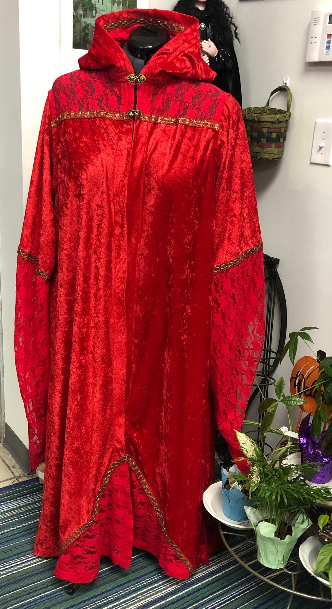 Sexy Red Witches Robe Etsy