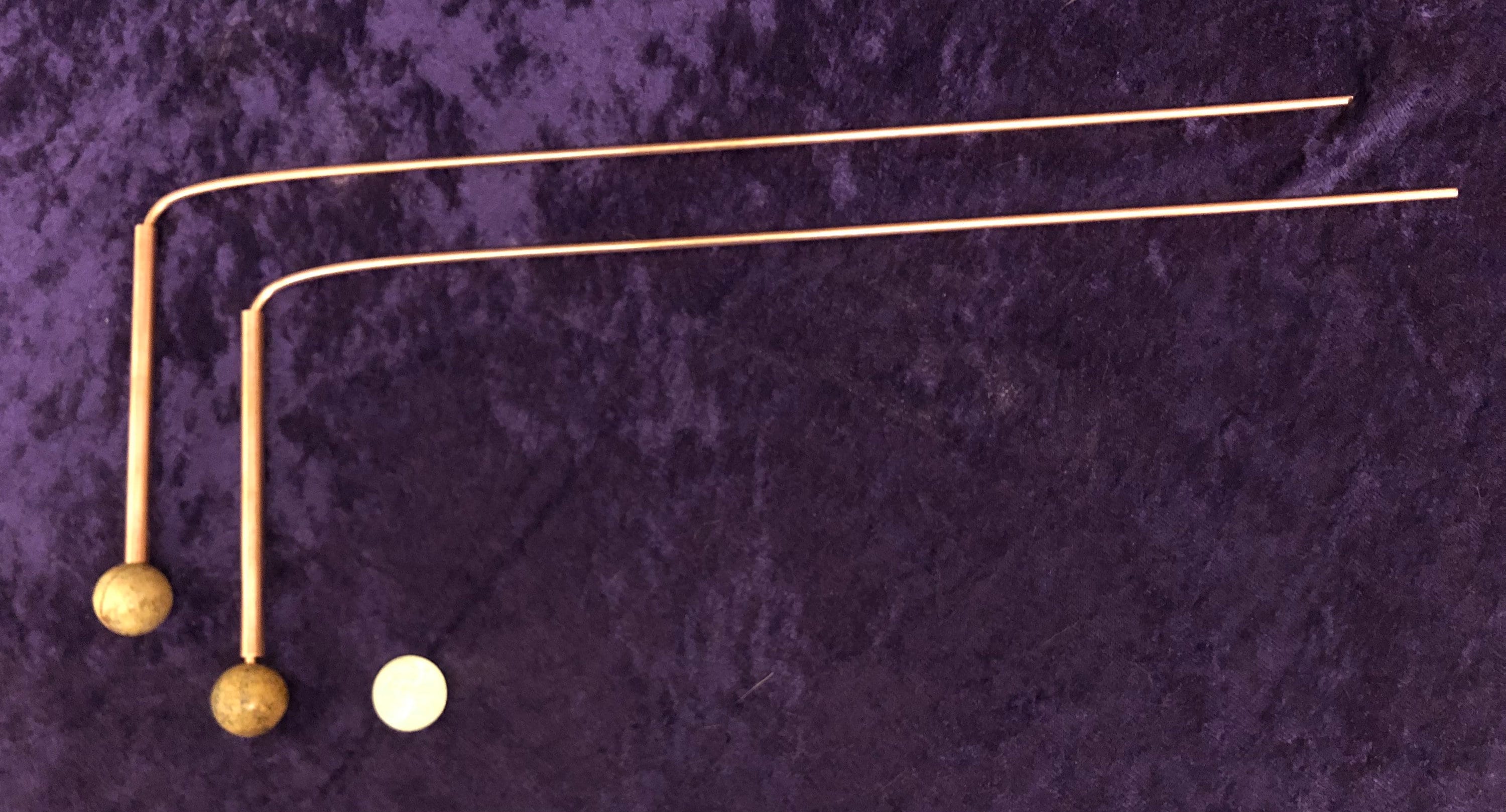 Copper Handle Dowsing Rods With Picture Jasper Finials Etsy UK