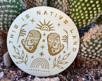 This Is Native Land Vinyl Sticker