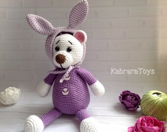Handmade Crochet Bear Toy - Cute Baby Shower Gift Idea