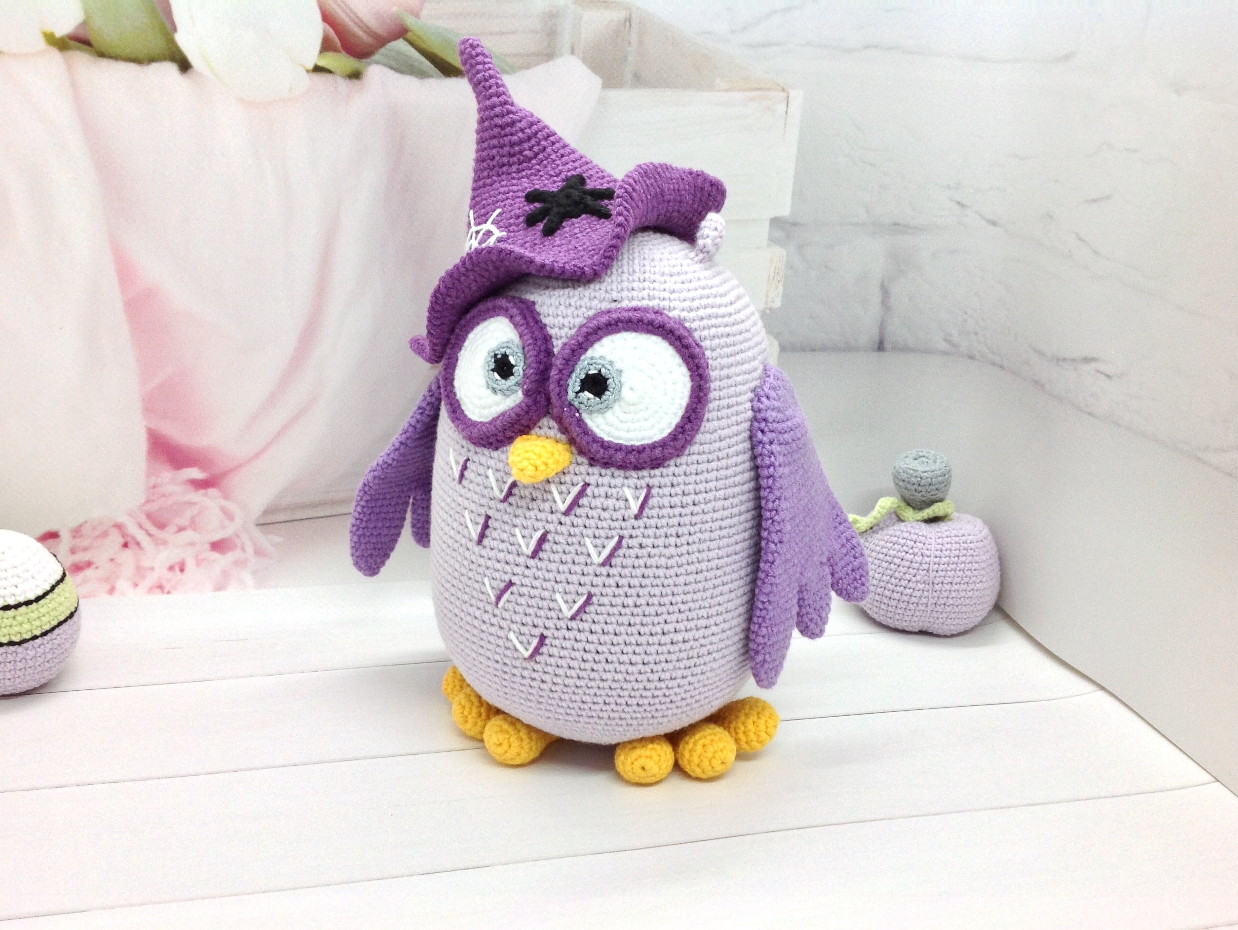 Häkeln Eule Puppe Halloween Eule Spielzeug Etsy
