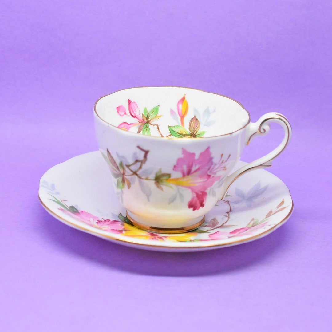 Royal Standard 'azalea' Demitasse Small Tea/coffee Cup & Saucer ...