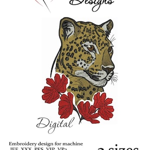 LEOPARD  machine embroidery design