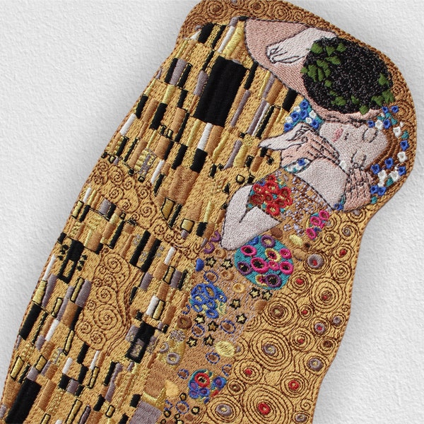 Applikation zum Aufbügeln „Der Kuss“ von Gustav Klimt