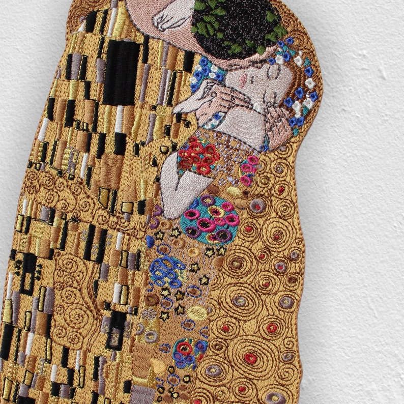 Strykmärke "Kyssen" av Gustav Klimt bild 9