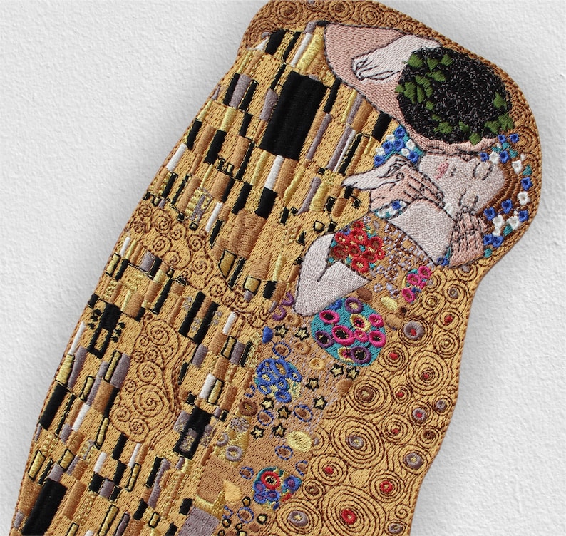 Strykmärke "Kyssen" av Gustav Klimt bild 1