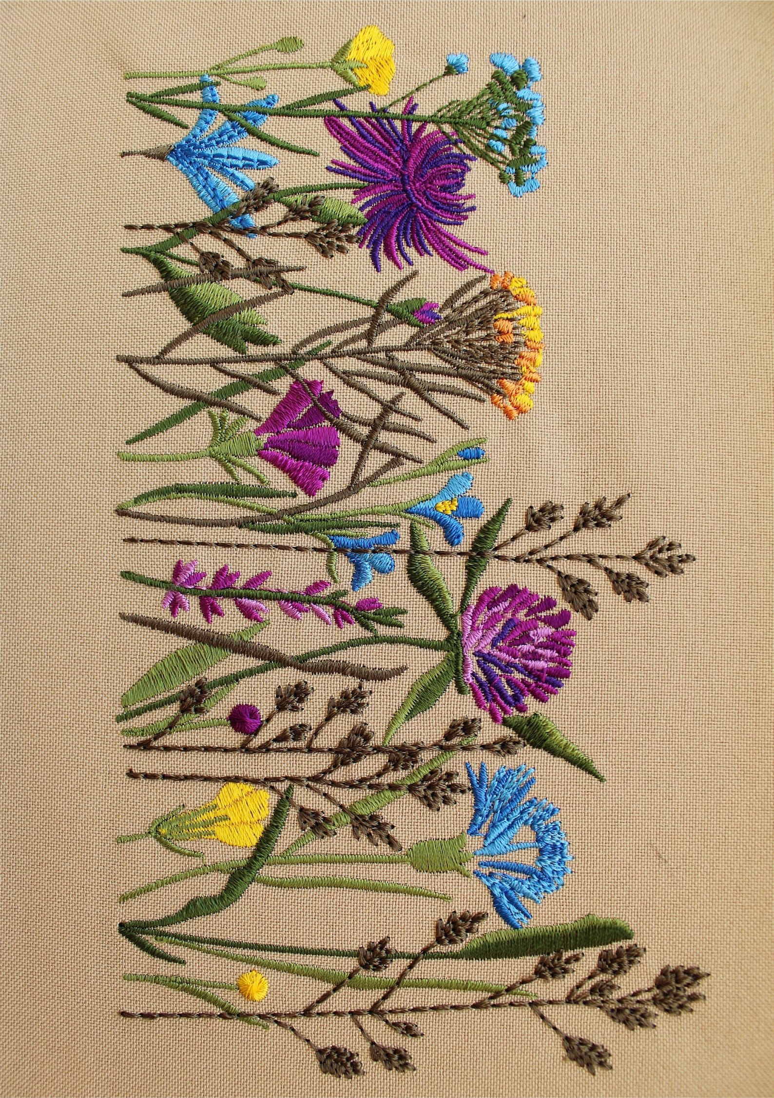 Machine embroidery design Wild Herbs Etsy