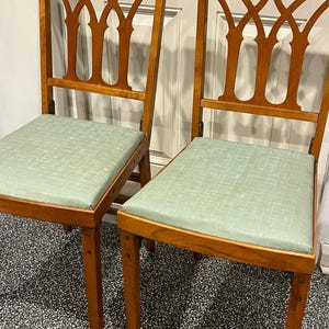 2 Vintage Leg-o-matic Airstream RV Travel Trailer Folding Wood Chair W ...