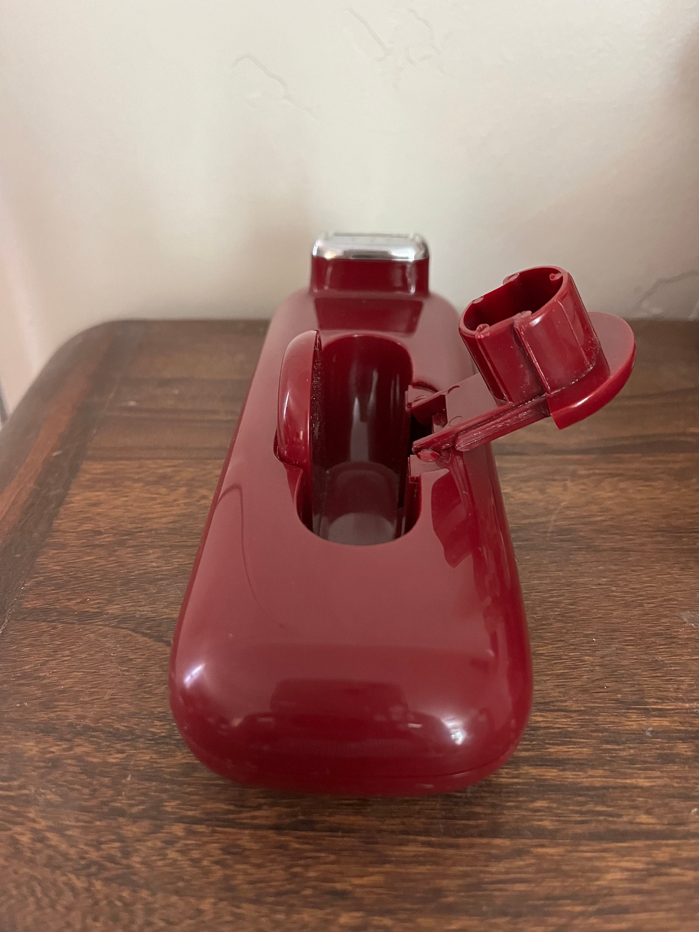 1981 Eldon Mod Desktop Scotch Tape Dispenser Maroon Retro Post Etsy