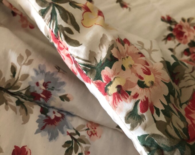 Vintage Rare Ralph Lauren Petticoat Floral Boho Shabby Chic Queen/full