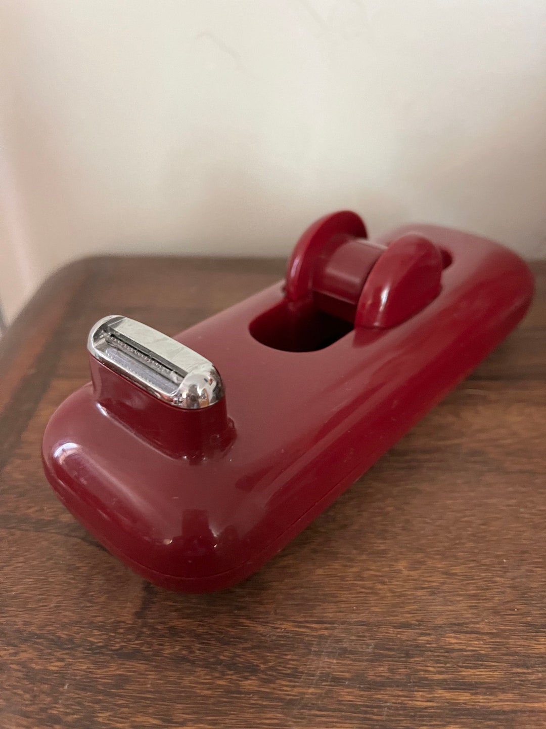 1981 Eldon Mod Desktop Scotch Tape Dispenser Maroon Retro Post Etsy