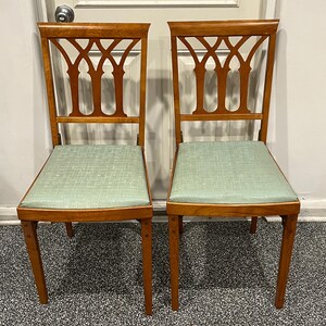 2 Vintage Leg-o-matic Airstream RV Travel Trailer Folding Wood Chair W ...