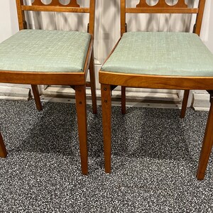 2 Vintage Leg-o-matic Airstream RV Travel Trailer Folding Wood Chair W ...