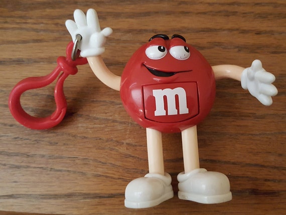 3 Vintage M&Ms Red or Yellow Candy Dispenser Keychain… - Gem