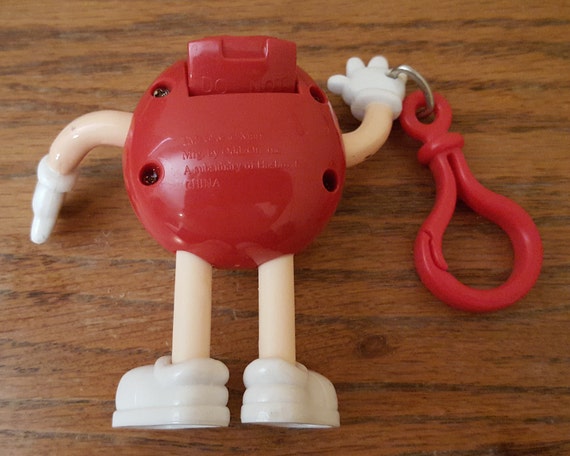 3 Vintage M&Ms Red or Yellow Candy Dispenser Keychain… - Gem