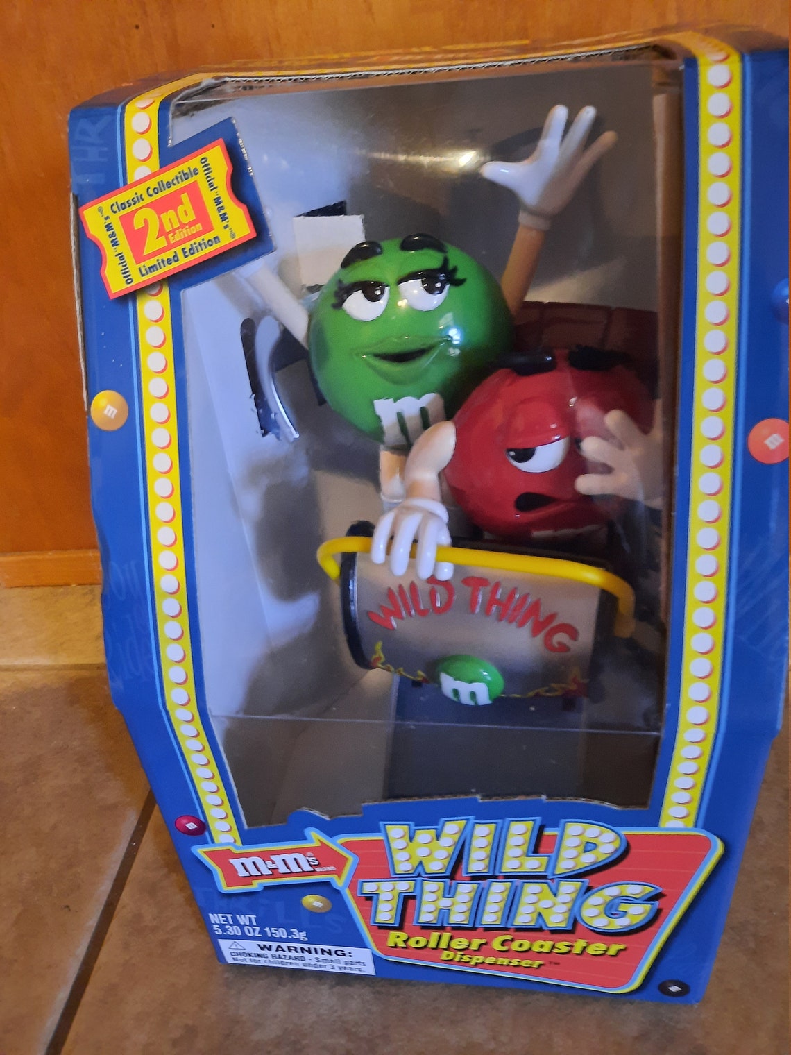 New Vintage M&ms Wild Thing Roller Coaster Candy Dispenser new in Box ...