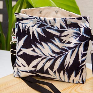 Shiny Light Blue Crossbody Bag
