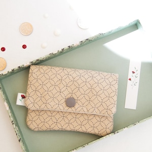 Monedero pequeño Sashiko Light