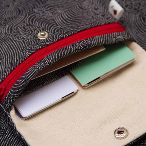 Large Blue Waves Wallet