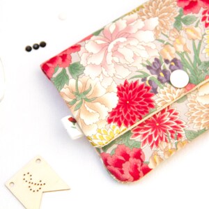 Golden Flowery Large Purse
