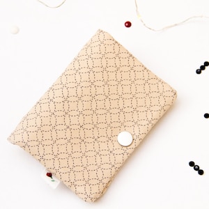 Monedero doble Sashiko Claro