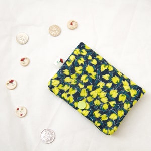 Fluorescent Flowers Double Purse