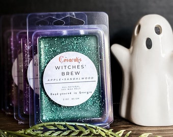 HALLOWEEN CANDLE 3 BAGS SCENTED WAX ACCENT CREATE YOUR OWN CANDLE CATS&BAT CRAFT 