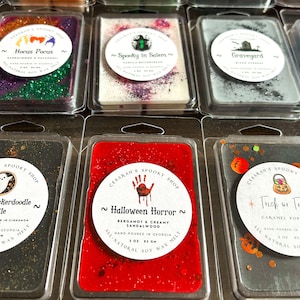 Haunting Halloween Wax Melts, Spooky Wax Melts, Gothic Wax Melt, Spooky Gifts, Halloween Decor. Graveyard, Macabre, Vampire, Witches Brew