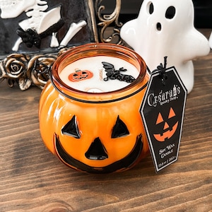 Jack O Lantern Pumpkin Fall Soy Candle