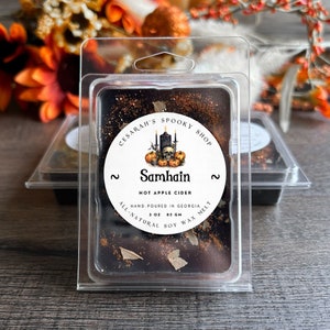 Samhain Wax Melts | Halloween Wax Melts | Spooky Wax Melts | Halloween Gifts | Witchy Halloween Decor | Goth Gift | Horror Candle