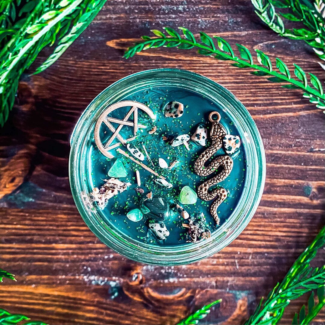Forest Witch Candle Cottagecore Decor Witchy Decor Etsy